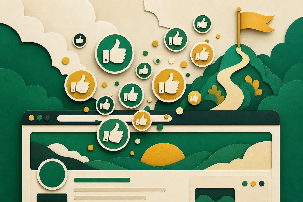 Ilustración: Likes para Páginas de Facebook